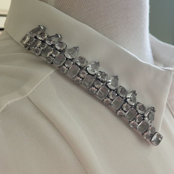 River Island sleeveless Button up Blouse SZ UK14 - Picture 3 of 6